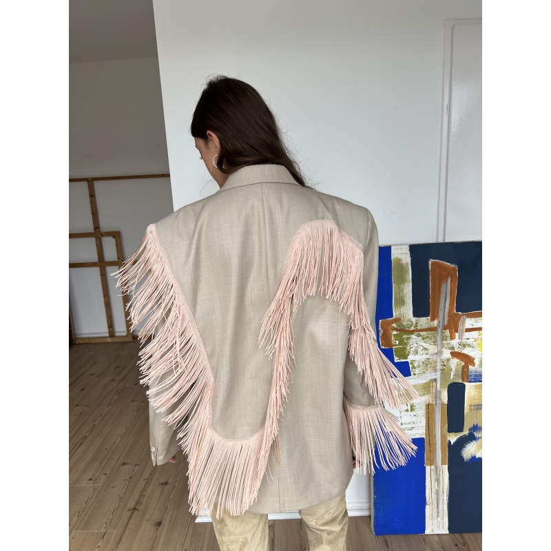 Tassels Cool Beige