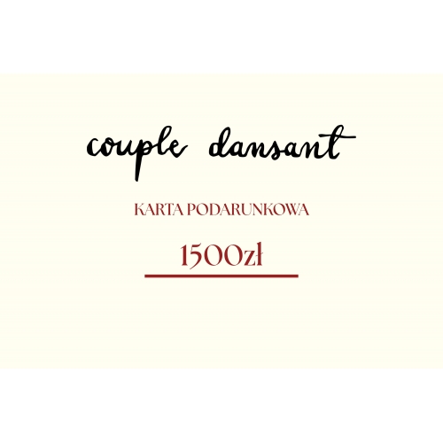 KARTA PODARUNKOWA 1500PLN