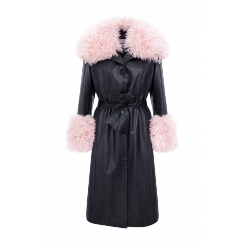 PARIS COAT BLACK AND PINK